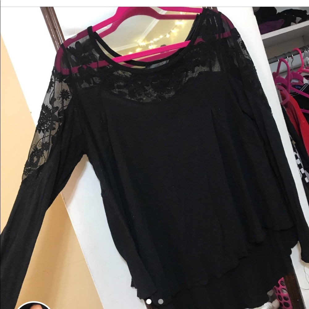 Lace free people shirt